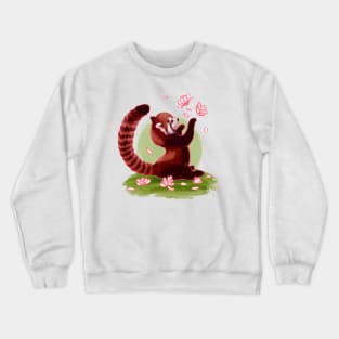 Magnolia Red Panda Crewneck Sweatshirt